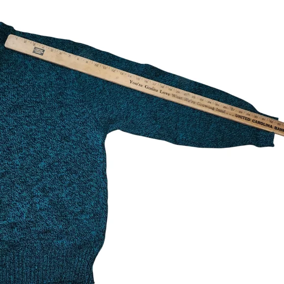 Eastern Mountain Sports Teal Crewneck Wool Sweater. Sz. XL - Picture 6 of 6